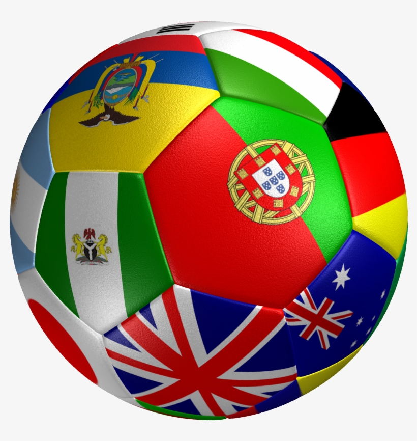Soccer Ball Flags Png, transparent png