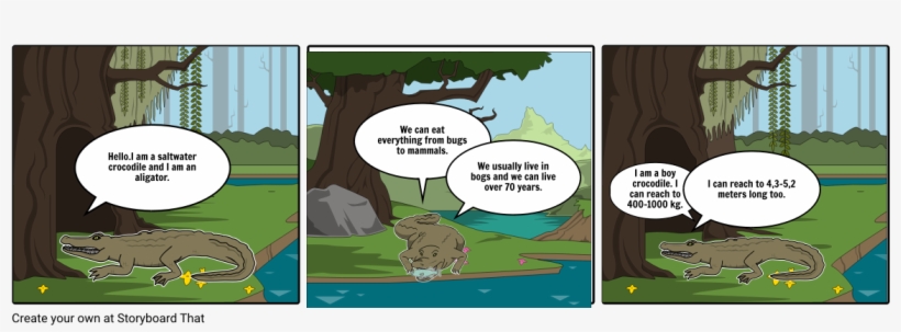 Saltwater Crocodiles - Cartoon, transparent png