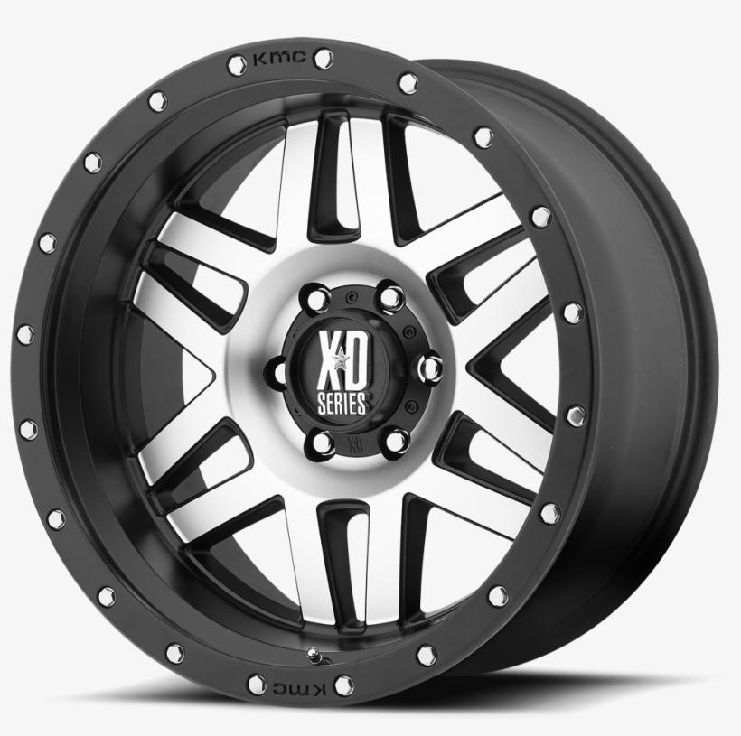 Machined Face W/ Black Ring - Kmc Xd Series Wheels, transparent png