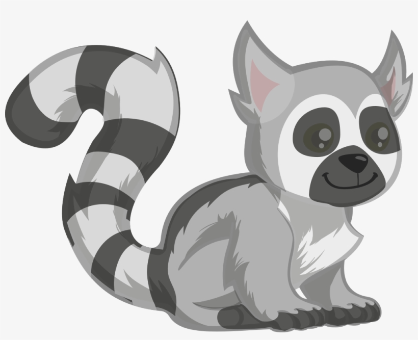 Ring-tailed Lemur - Ring Tailed Lemur Clipart, transparent png