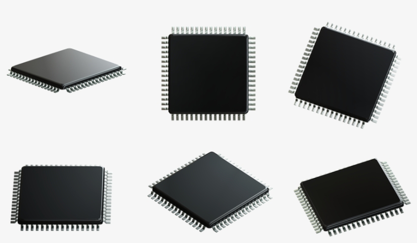 Microprocessor, Cpu, Chip, Processor, Electronics - Computer, transparent png