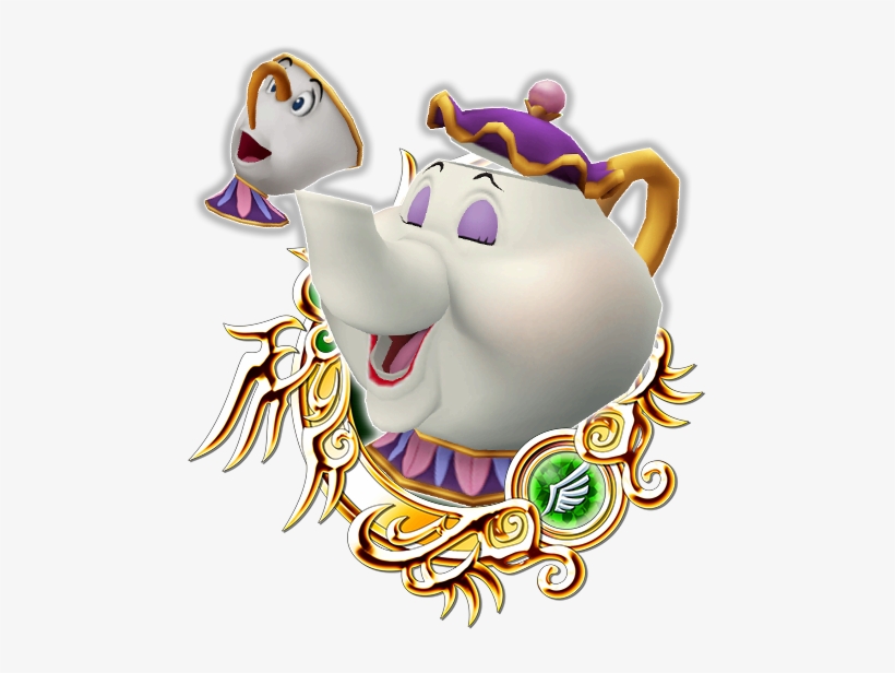 Potts & Chip - Stained Glass 7 Khux, transparent png