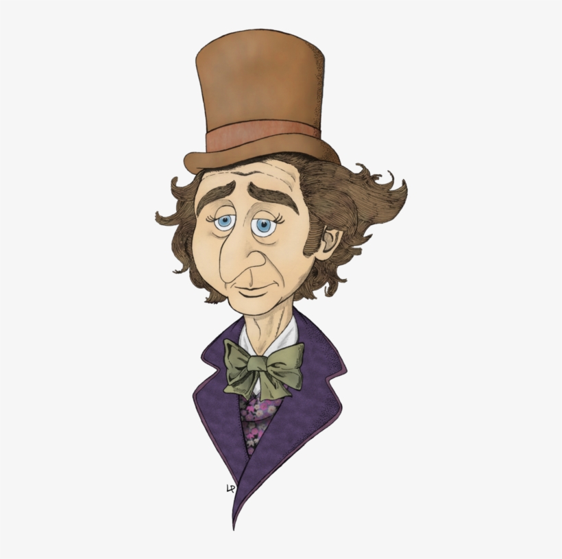 Gene Wilder Willy Wonka Drawing, transparent png
