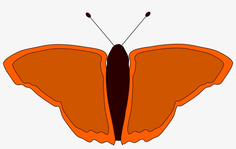 Free Vector Orange Butterfly - การ์ตูน ผีเสื้อ ภาพ โปร่งใส, transparent png