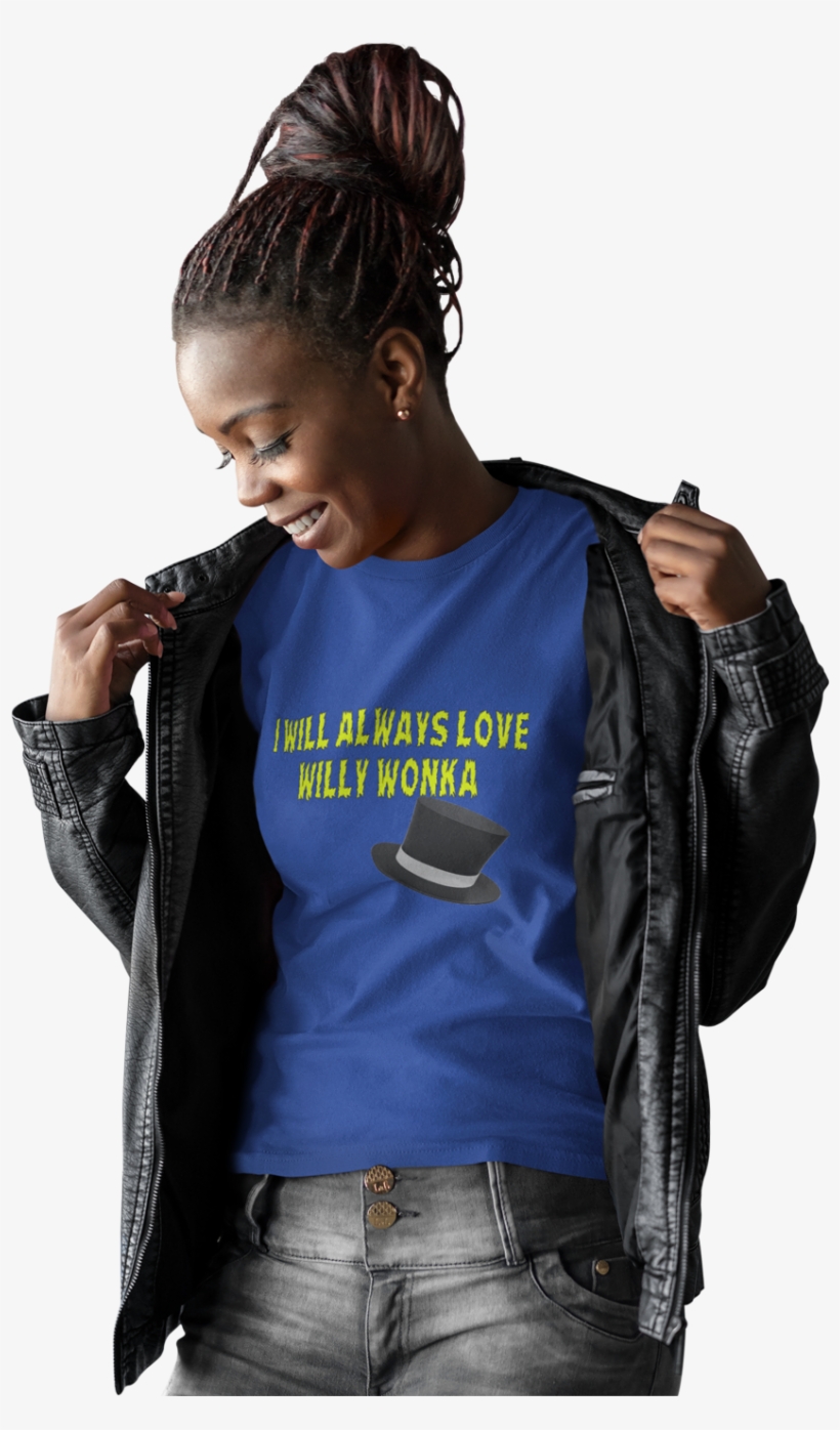 I Will Always Love Willy Wonka - Skin Cancer Shirt, Melanoma Shirt, Black, Cancer Ribbon, transparent png