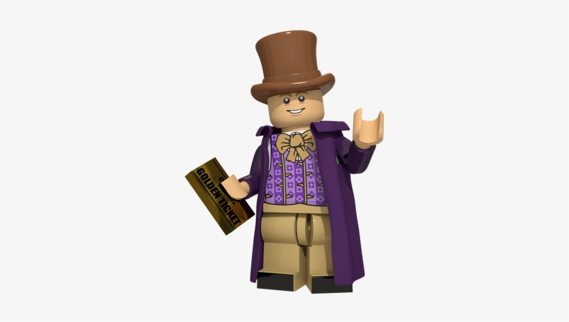 Lego Willy Wonka Minifigure, transparent png