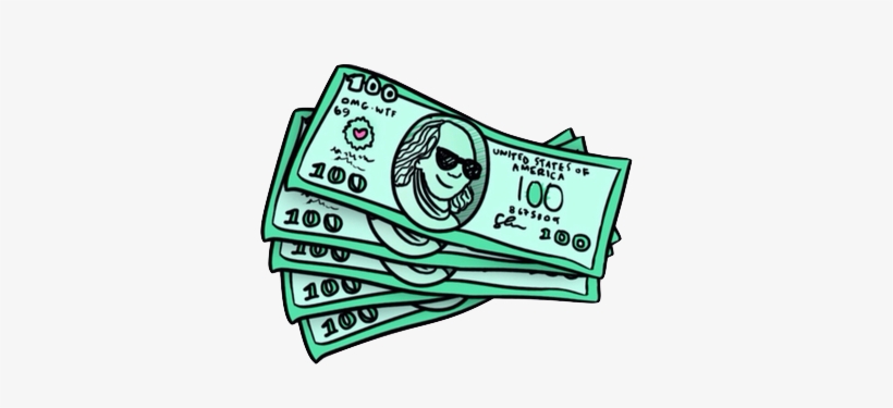 Money And Dolares Modernos Image - Stickers Money, transparent png