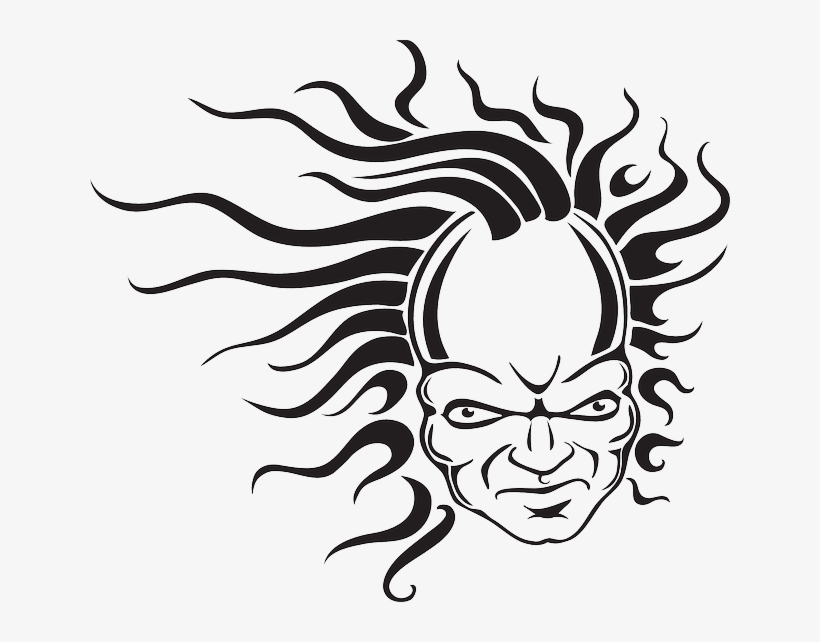 Head, Face, Hair, Creepy, Waves, Fear, Wave - Illustration, transparent png