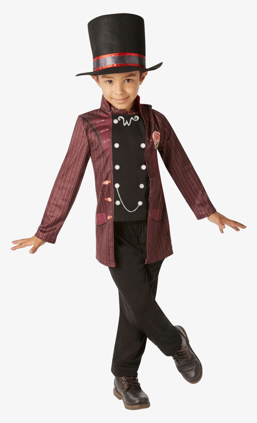Child Willy Wonka Costume - Charlie And Chocolate Factory Costume, transparent png