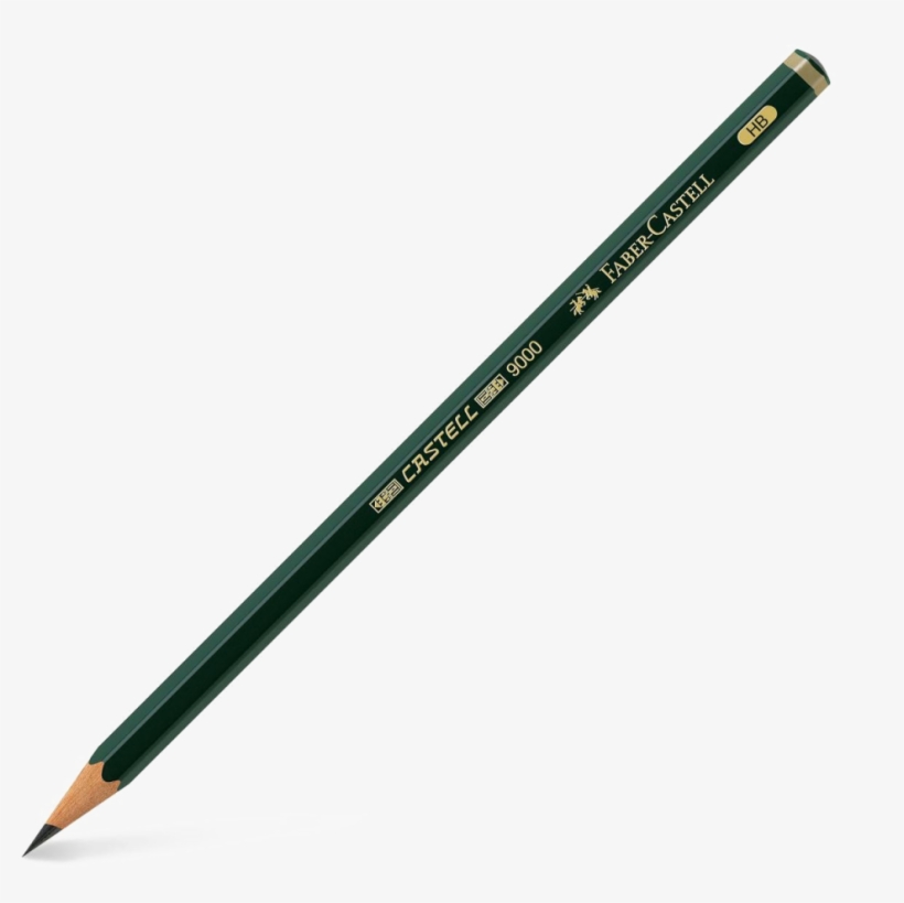 Pencil Free Vector Png Transparent Image - Castell 9000 Black Lead Pencil, transparent png
