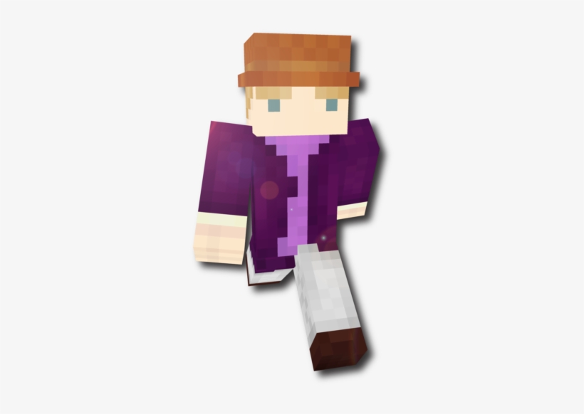 Ylodpng - Willy Wonka Charlie Minecraft Skin, transparent png