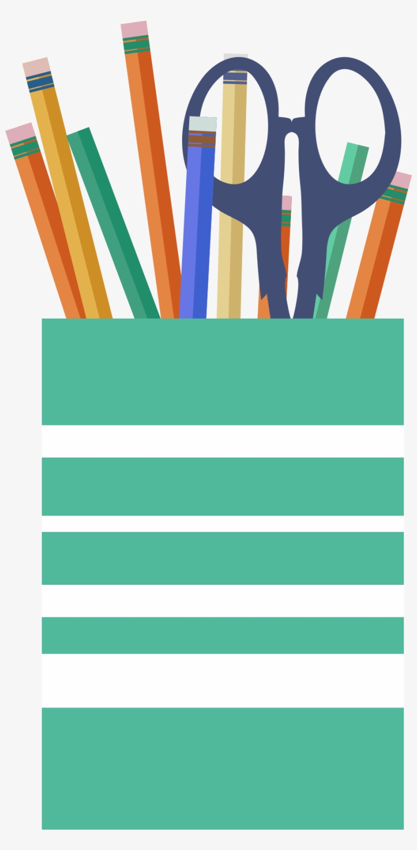 This Free Icons Png Design Of Office Cup With Scissors,, transparent png