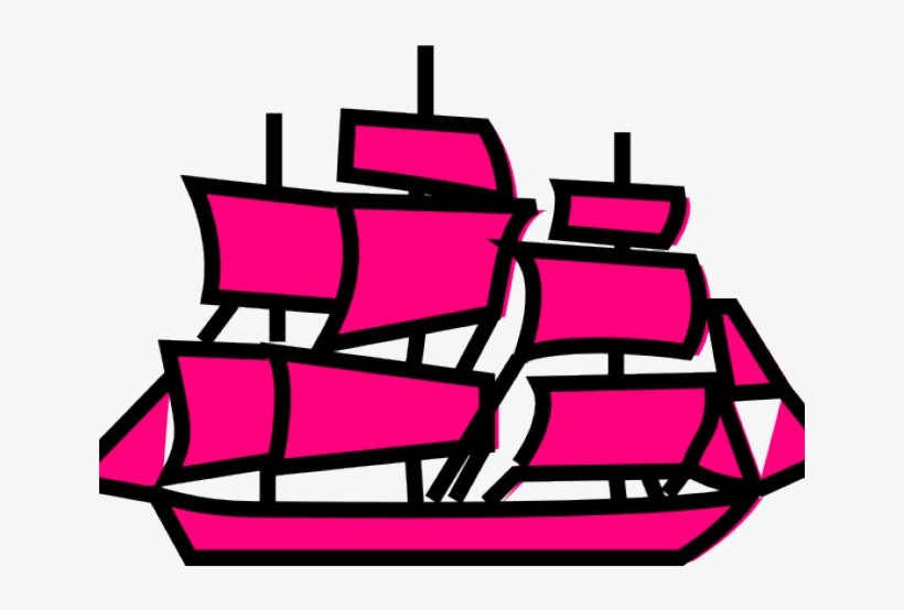 Pink Boat Clipart, transparent png