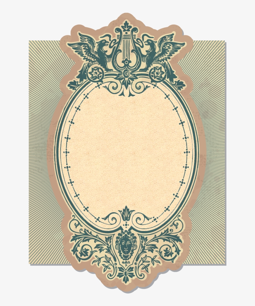 Vintage Floral Label - Dark Angel Shower Curtain, transparent png
