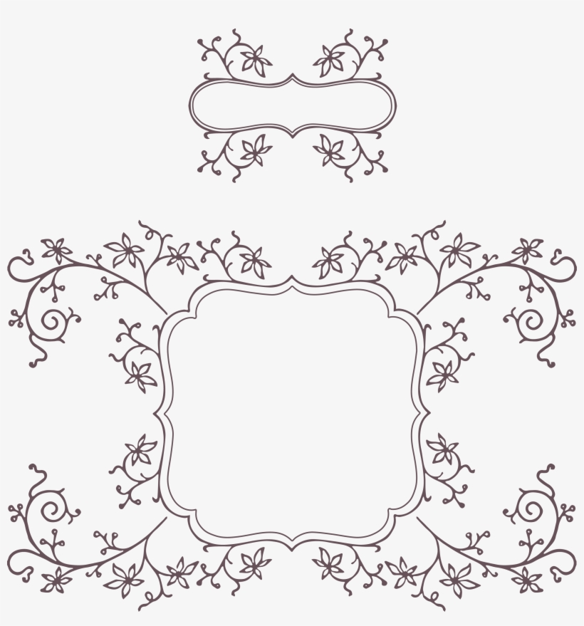 Download Vintage Ornaments For Making Labels - Label, transparent png