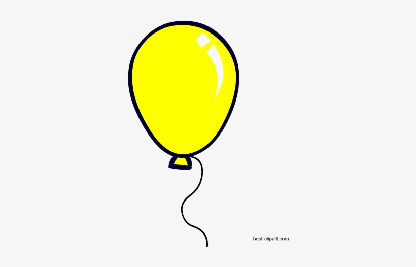 Yellow Balloon Free Clip Art - Clipart Yellow Star Balloons, transparent png