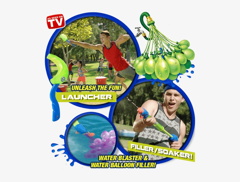 Zuru Toys - Bunch O Balloons Hand Launcher With Balloons, transparent png