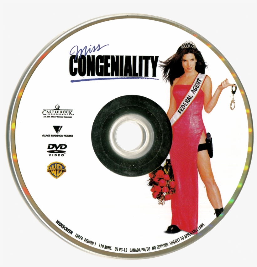 Miss Congeniality 2001 Dvd Disc - Various Artists: Miss Congeniality (cd), transparent png