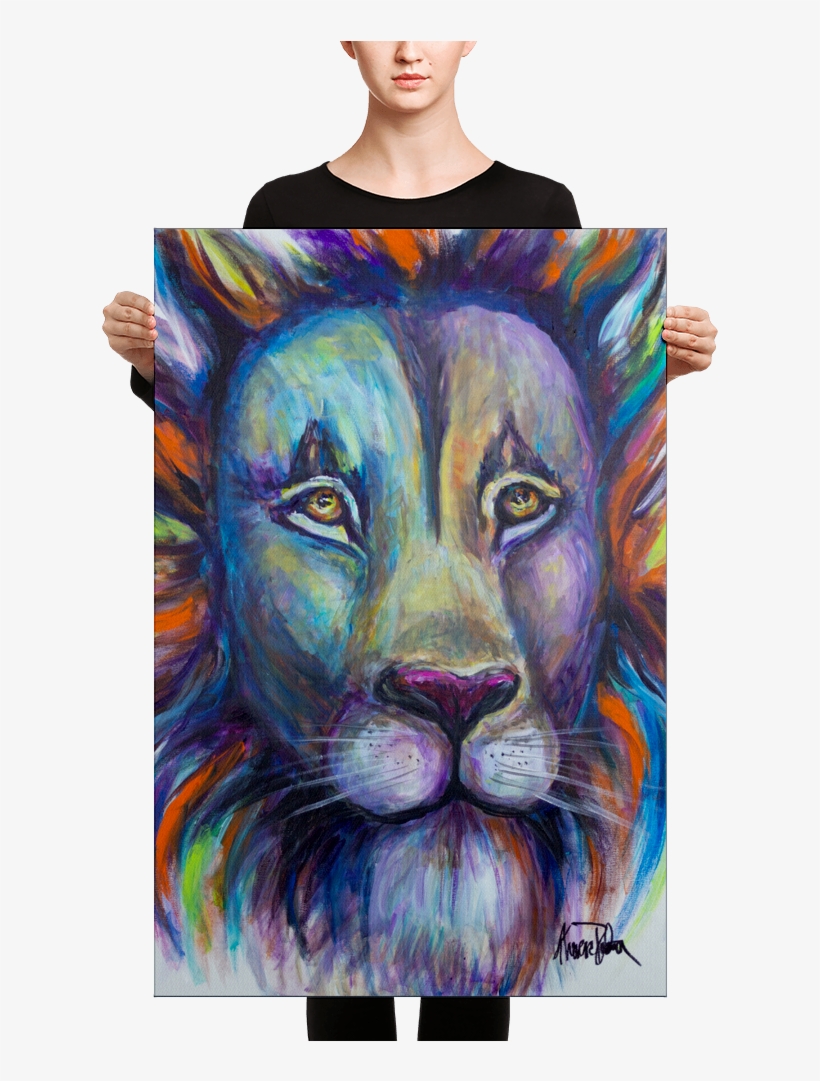 Prophetic Art Print - Black Mask Red Pied French Bulldog Canvas, transparent png