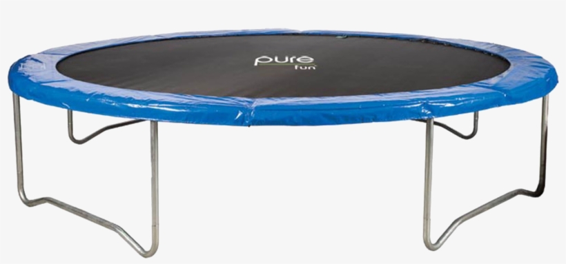 Pure Fun 14' Round Trampoline - Blue, transparent png