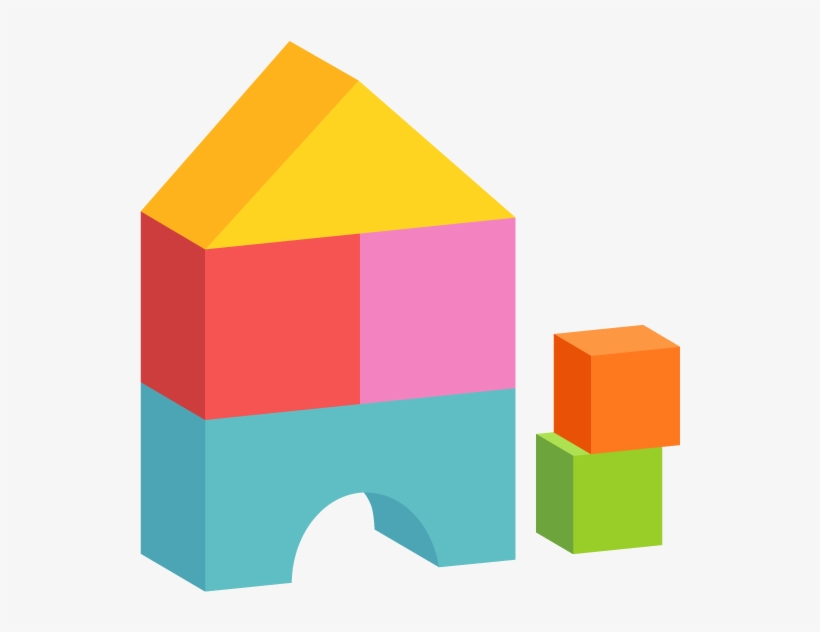 Colored Building Blocks Free Png And Vector - Toy Blocks Ring Image Png, transparent png