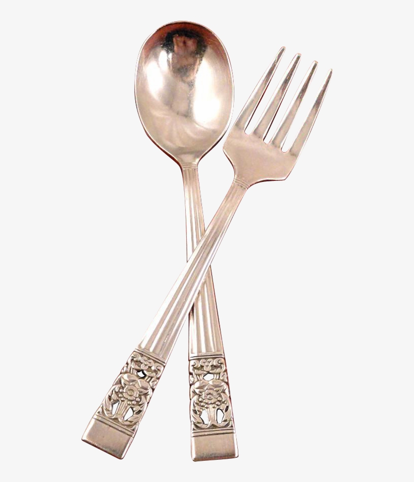 Baby Toddler Fork Spoon Set Oneida Community Plate - Spoon And Fork Png, transparent png