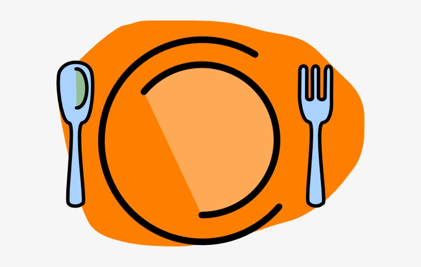 Plate, Fork, Spoon-no Text Svg Clip Arts 600 X 440, transparent png