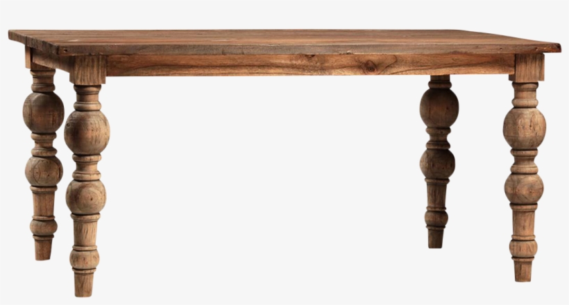 Svg Freeuse Reclaimed Ball Leg Table - Table, transparent png
