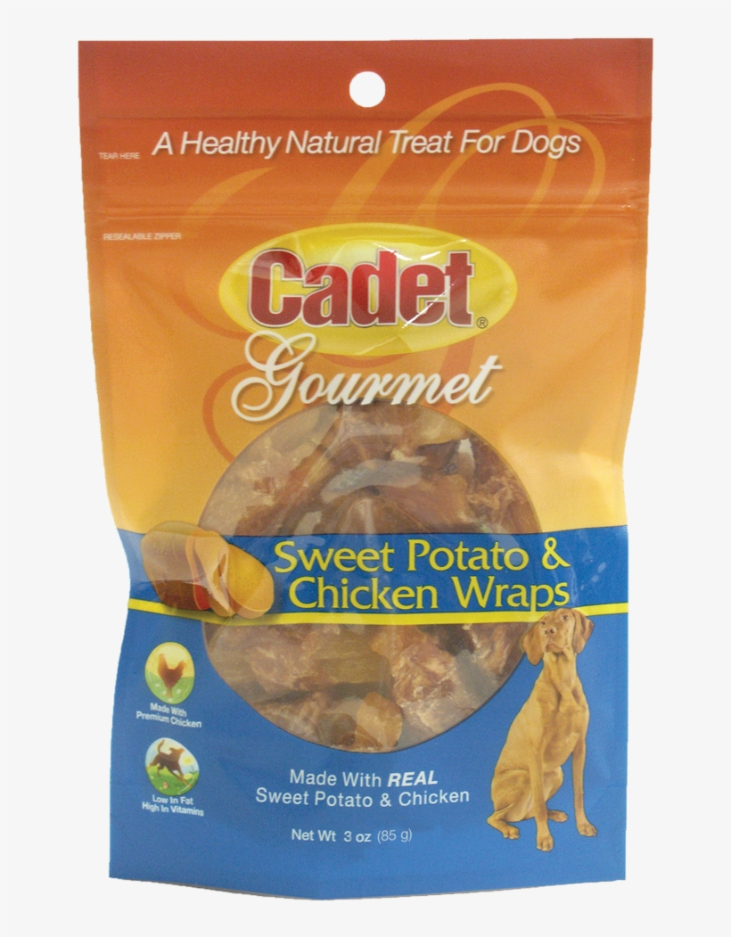 Cadet Premium Gourmet Chicken Breast - Ims Dog Sweet Potato Wrap With Chicken 3oz, transparent png