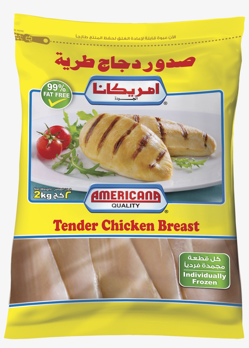 Chicken Tender Breast 2kg - Americana Tender Chicken Breast 1kg, transparent png