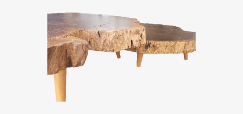 Pair Solid Hardwood Live Edge Coffee Table - Table, transparent png