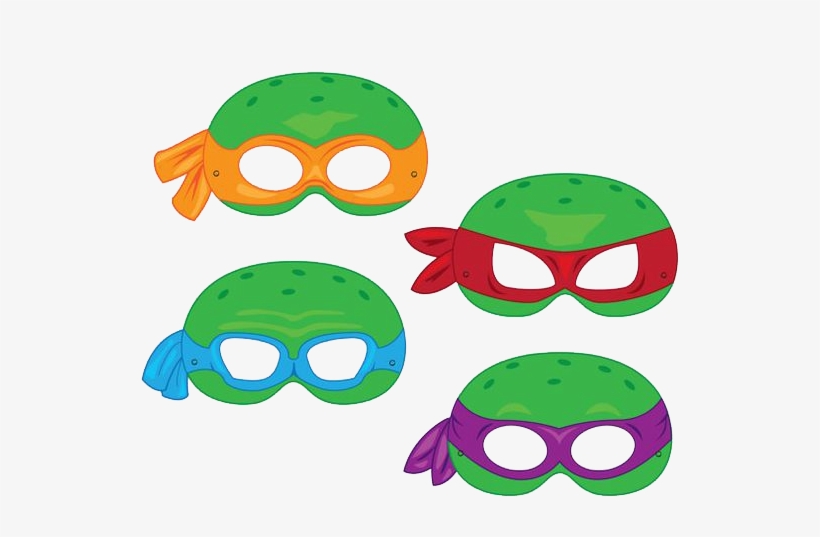 Turtles Clipart By Darkadathea - Antifaces De Las Tortugas Ninja, transparent png