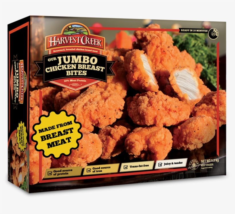 Jumbo Chicken Breast Bites Harvest Creek Chicken Nuggets 900x900