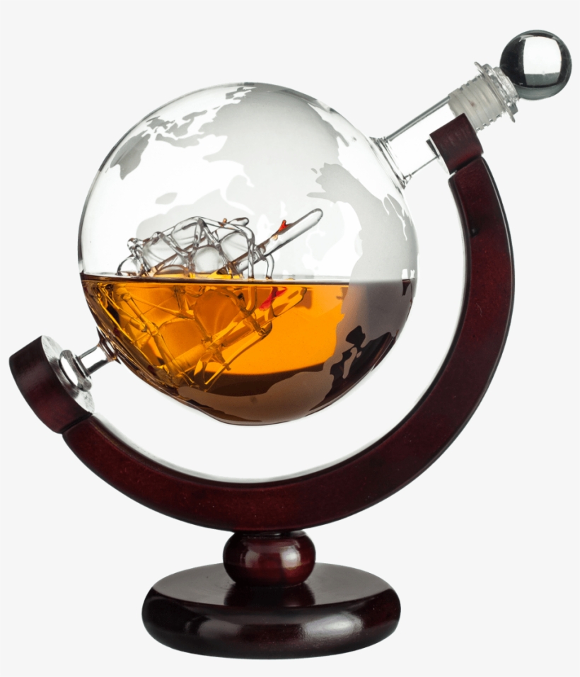 Eravino Whiskey Globe Decanter, transparent png
