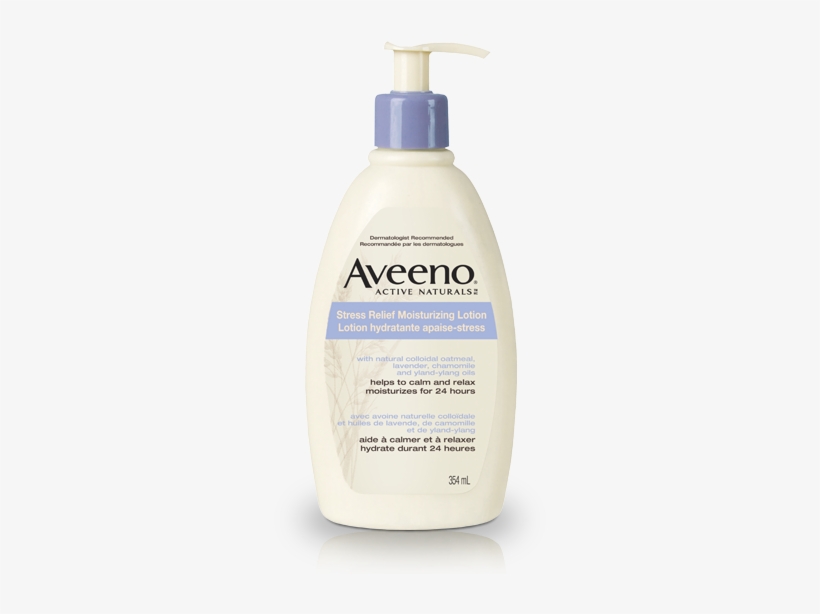 Aveeno® Stress Relief Moisturizing Lotion - Aveeno Positively Radiant Body Lotion, transparent png