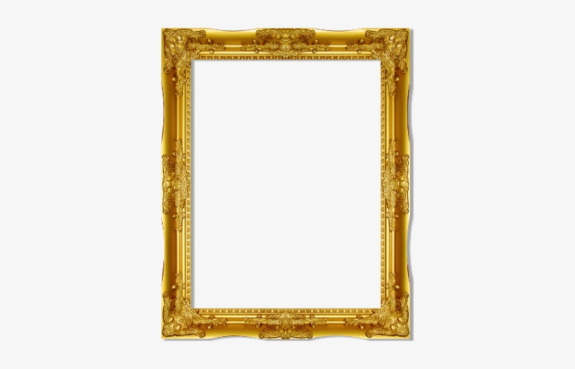 Antique Gold Frame Png Vintage Vintage - Victorian Picture Frame Png, transparent png