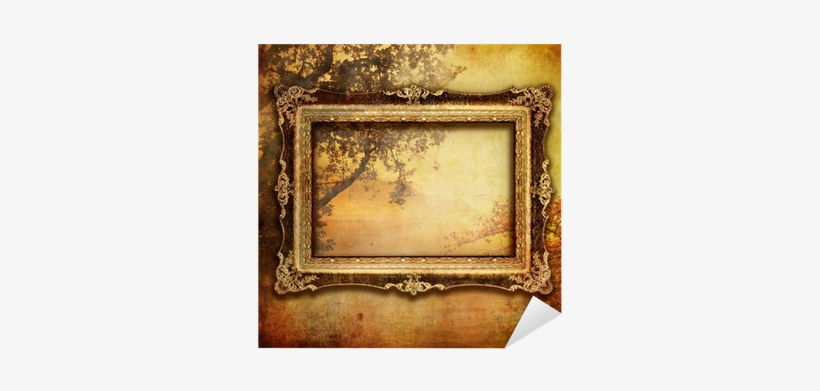 Autumn Composition With Antique Frame Sticker • Pixers® - Picture Frame, transparent png