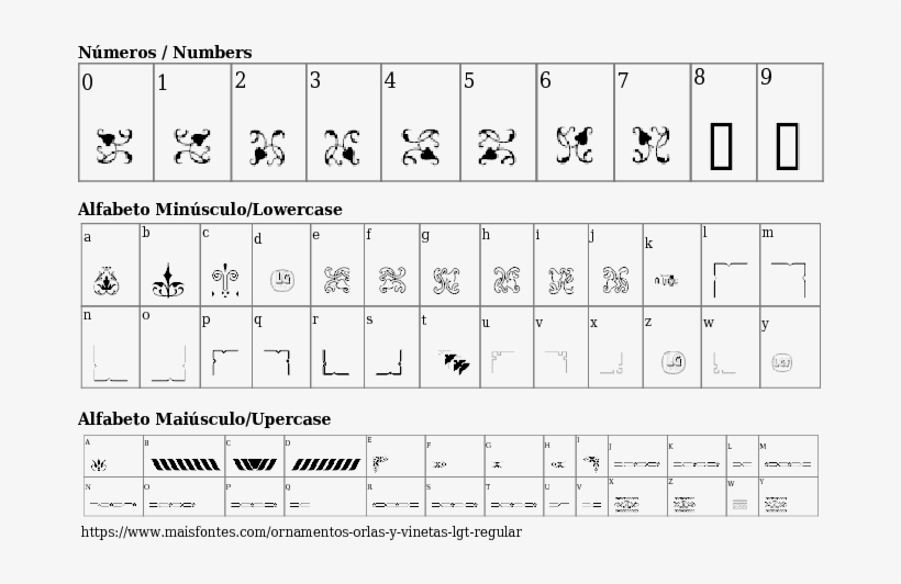 Fuente Detalles Ornamentos Orlas Y Vinetas Lgt Regular - Detalles, transparent png