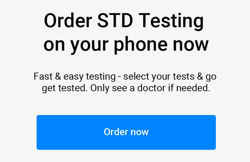 Blog Cta Order Std Testing - Chlamydia Gonorrhea, transparent png