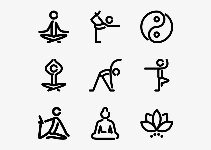Yoga 56 Icons View All 2 Icon Packs Of Lotus - Yoga Png, transparent png