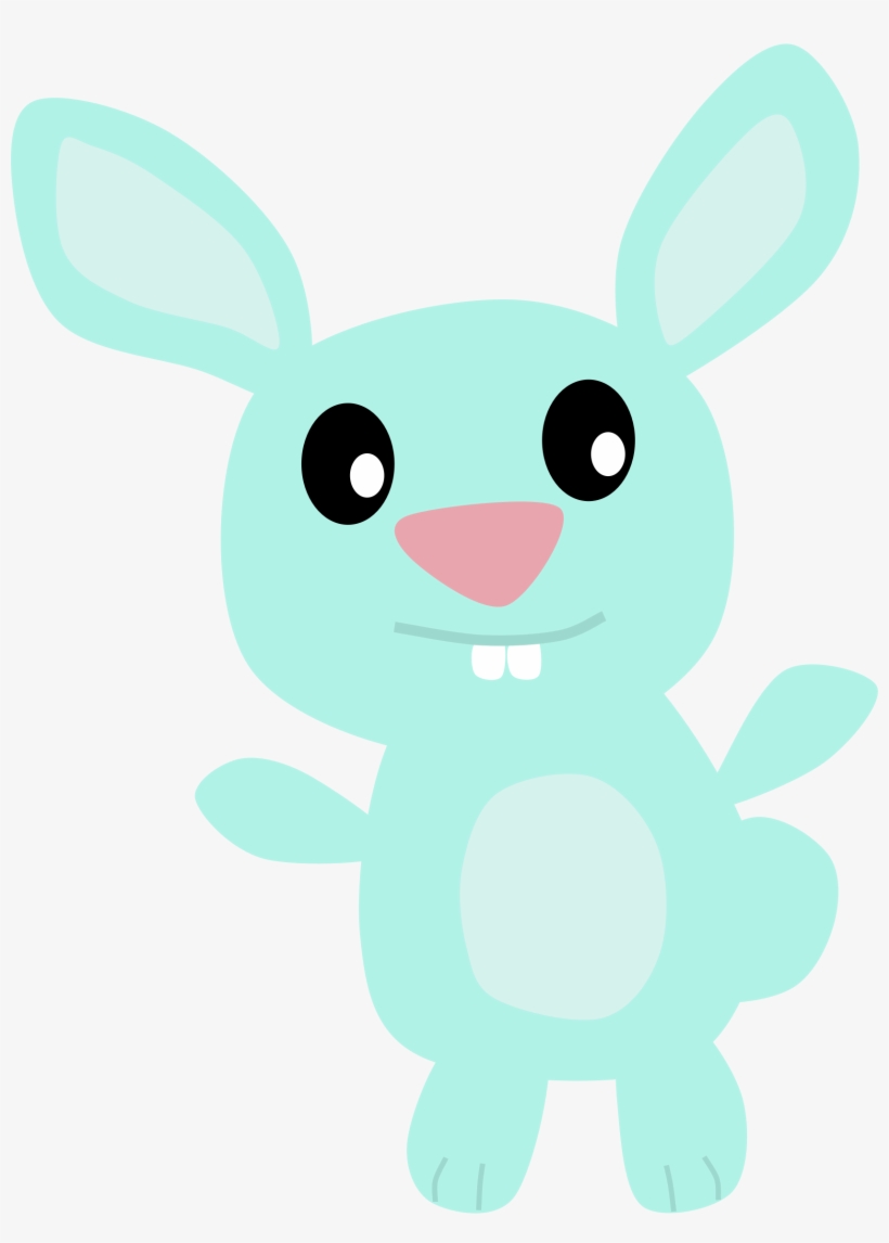 Bunny Big Image Png - Blue Bunny Clip Art, transparent png
