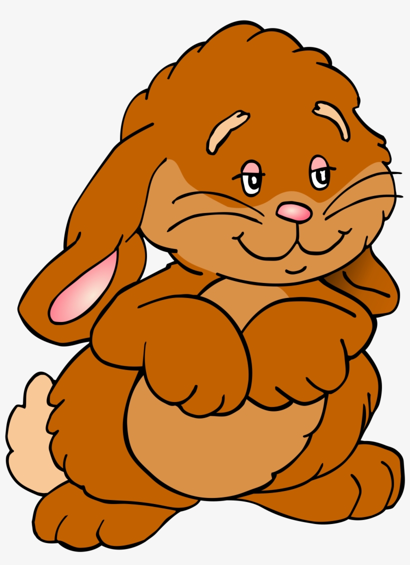 111 Rabbit Clipart Clipart Fans - Easter Bunny Brown Clipart, transparent png
