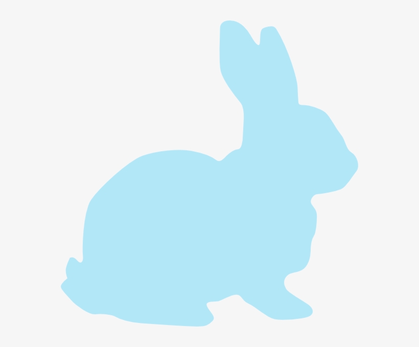 Blue Rabbit Svg Clip Arts 582 X 599 Px, transparent png