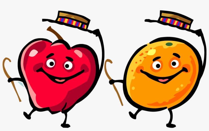 Big Image - Dancing Fruit Clipart, transparent png