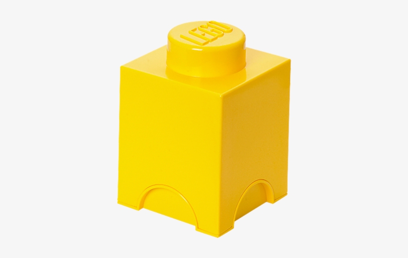 Stud Yellow Storage Brick - Lego Storage Brick 1 Lime Green, transparent png