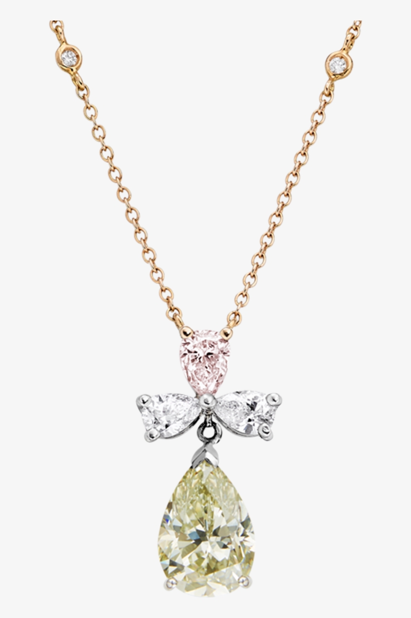 Pendants - Üç Taşlı Altın Kolye, transparent png