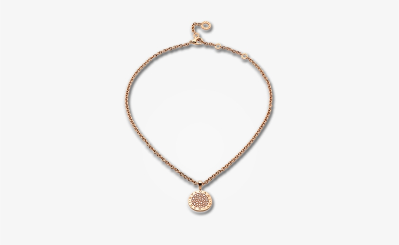 Bvlgari Bvlgari Pave Diamond Pendant Necklace, , Necklace, - Bvlgari Bvlgari Pave Diamond Pendant Necklace, transparent png