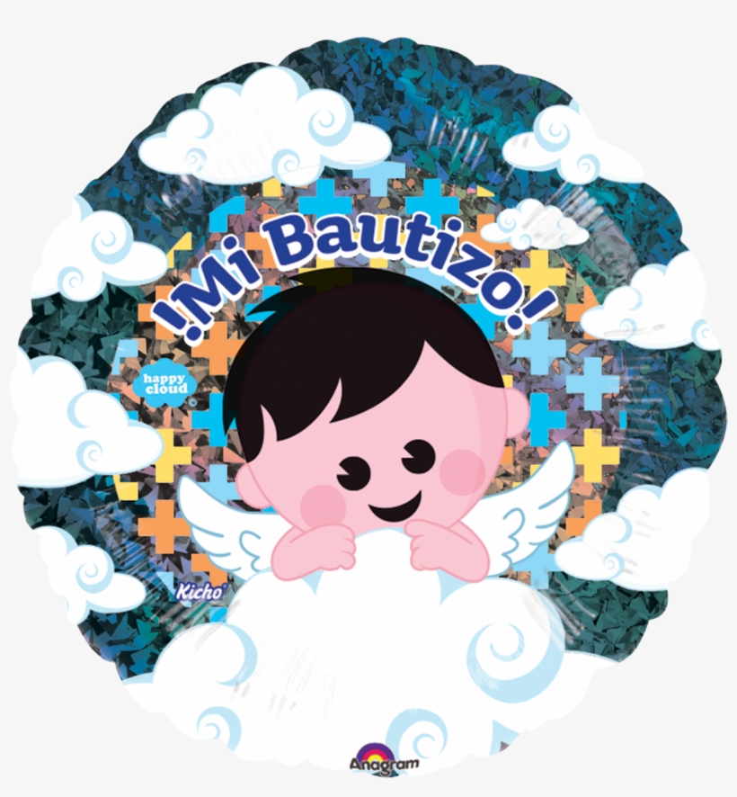 Happy Cloud Mi Bautizo Niño - Globos Felicidades (10), transparent png