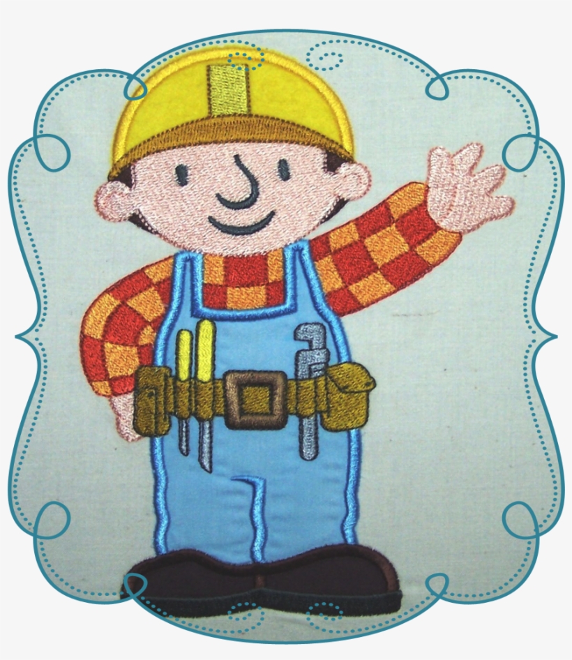 Ben The Builder - Machine Embroidery, transparent png