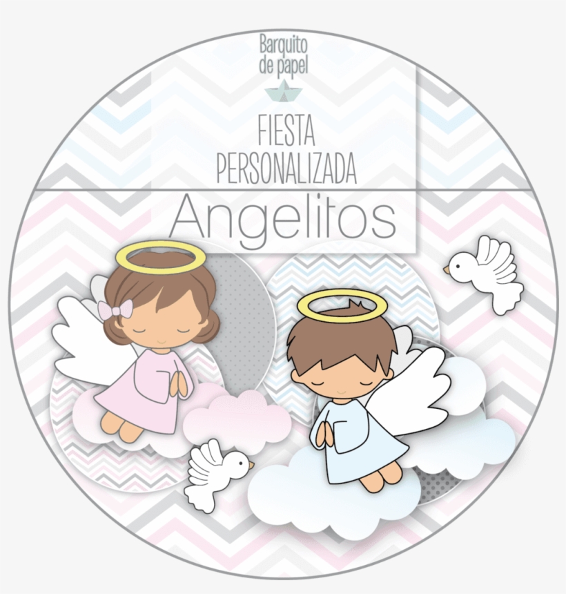 Fondos De Bautizo Png Kit Imprimible Personalizado Barquito De Papel Angelitos 1024x1024 Png Download Pngkit